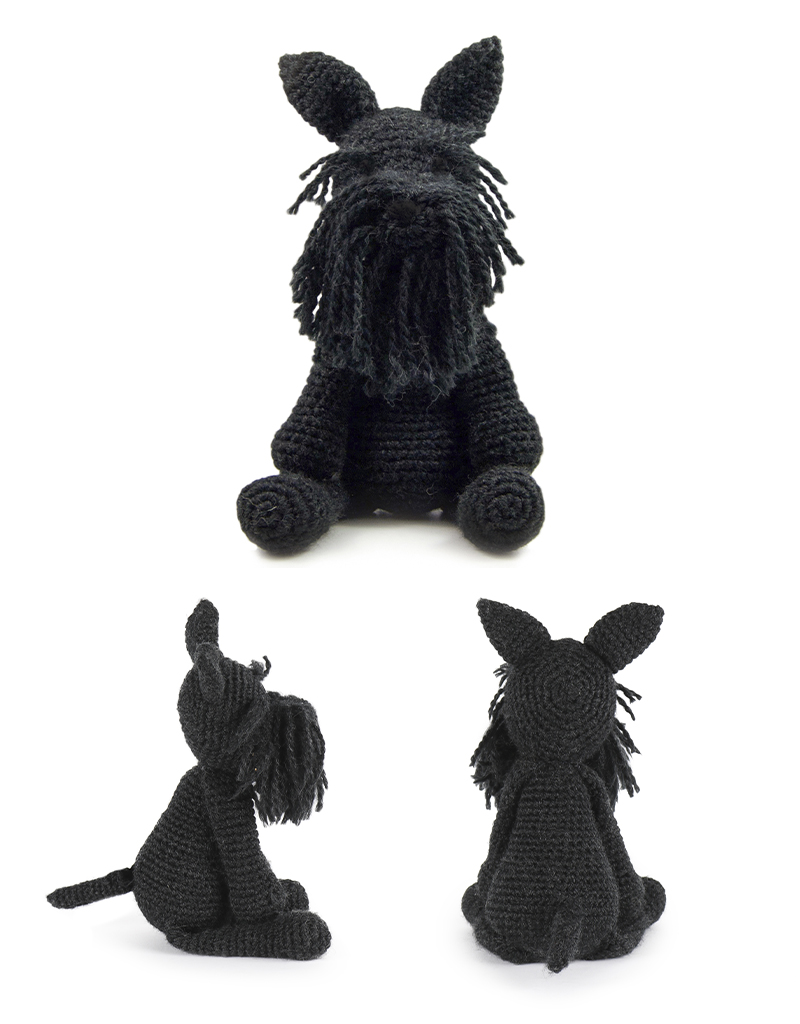 toft ed's animal reginald the scottie amigurumi crochet